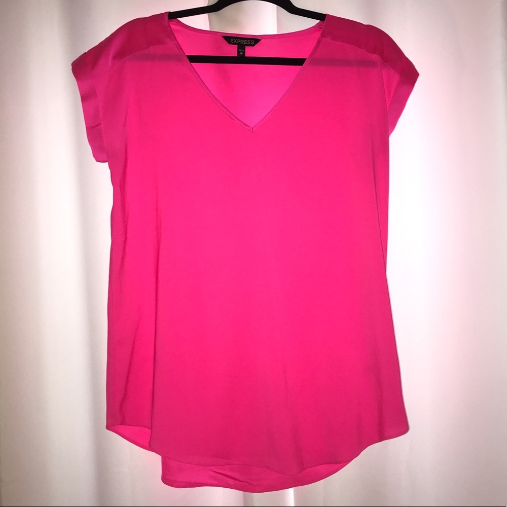 Express Hot Pink Shirt Size M